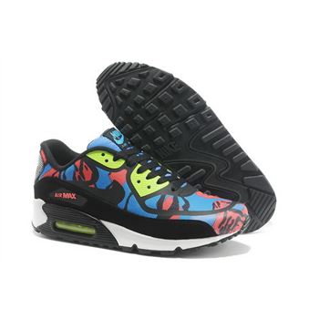 Wmns Nike Air Max 90 Prem Tape Sn Unisex Black And Blue Sports Shoes Sale